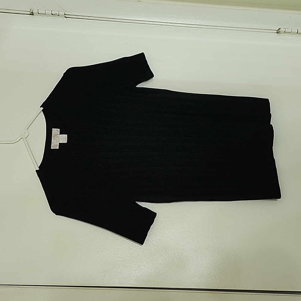 Rachel Parcell black ribbed tee